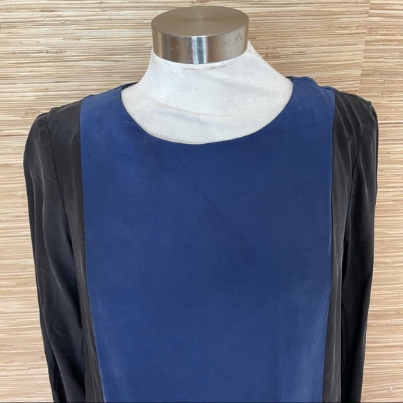 Madewell Color Block Silk Dress - Picture 15 of 16